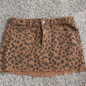 Abercrombie & Fitch Animal Print Mini Skirt
